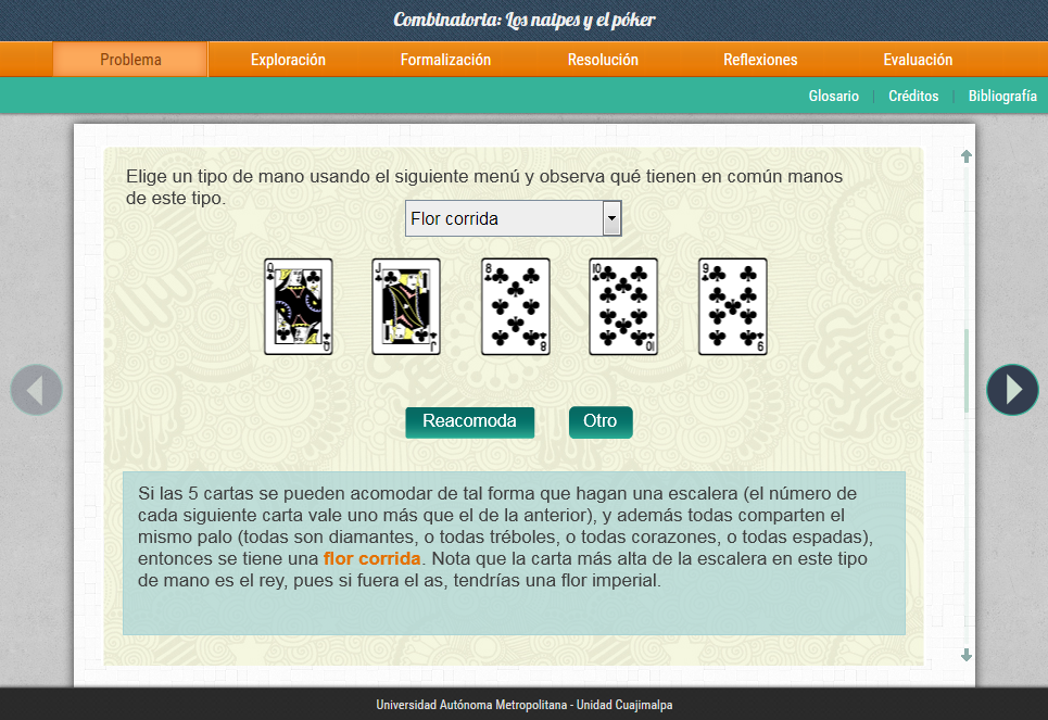 Combinatoria: Los naipes y el póker