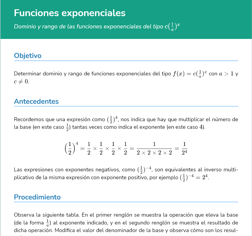 Logo Funciones exponenciales
