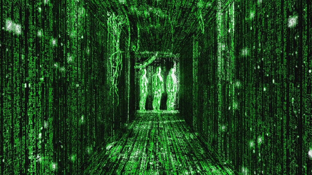 Thomas Anderson, an ordinary computer programmer trapped in virtual reality, becomes the chosen one 'Neo' and begins to see everything in the matrix as pieces of code.