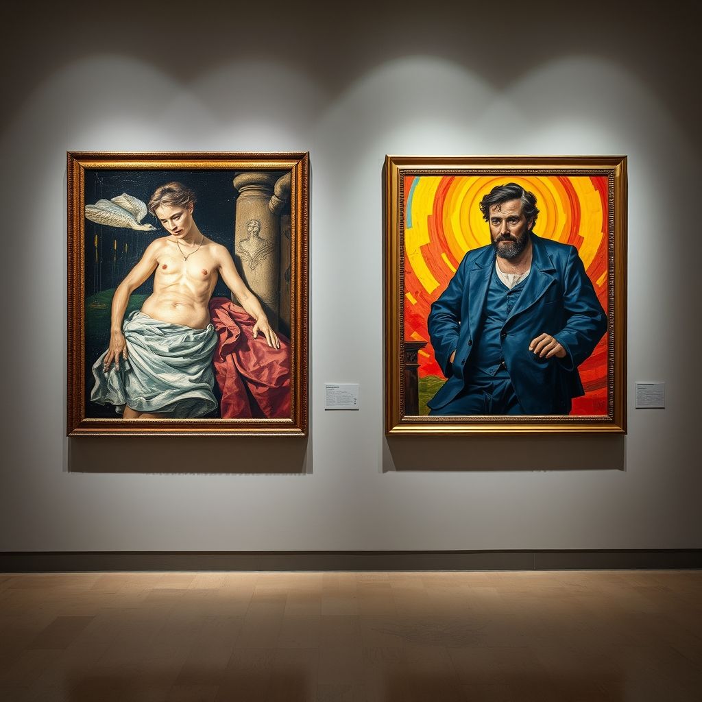 El Greco y Max Pechstein lado a lado, mostrando similitudes en el uso de la distorsión y el color