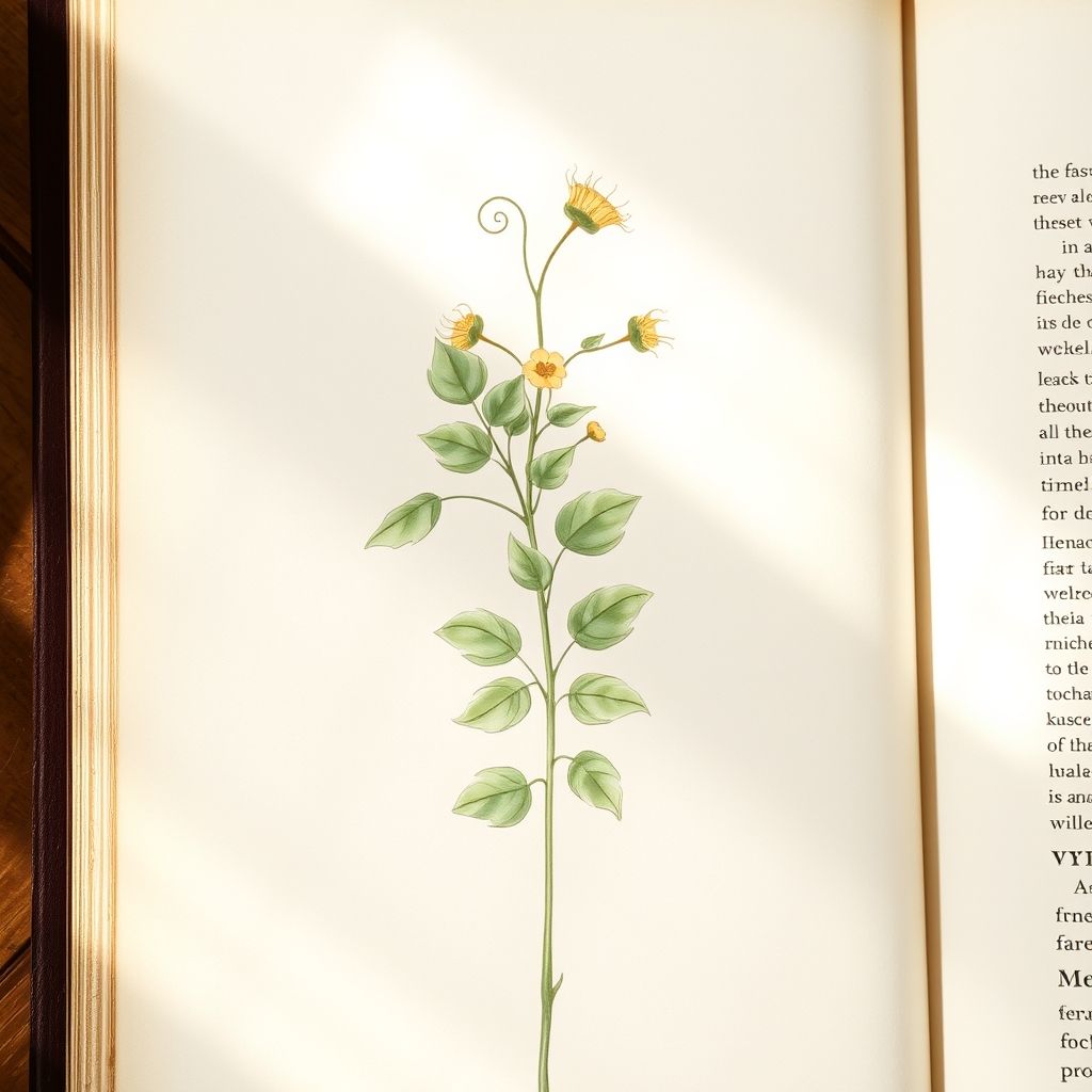Una página del Manuscrito Voynich mostrando una ilustración botánica minimalista y acuarelada de una planta desconocida.