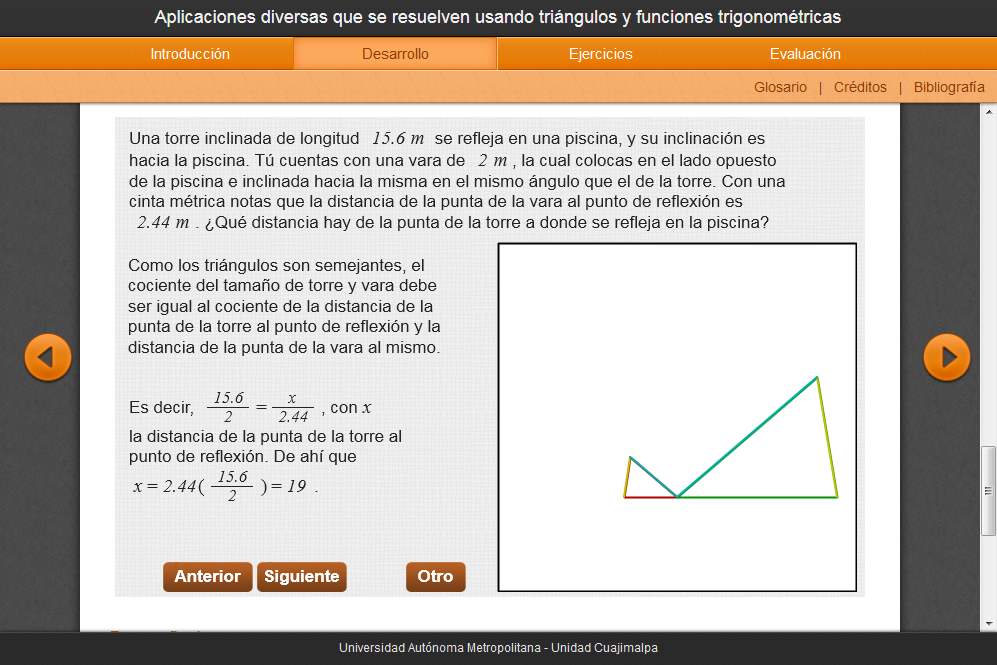 Logo Aplicaciones diversas que se resuelven usando triángulos y funciones trigonométricas