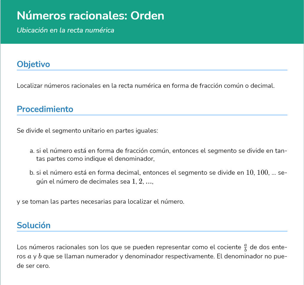 Logo Números racionales: Orden