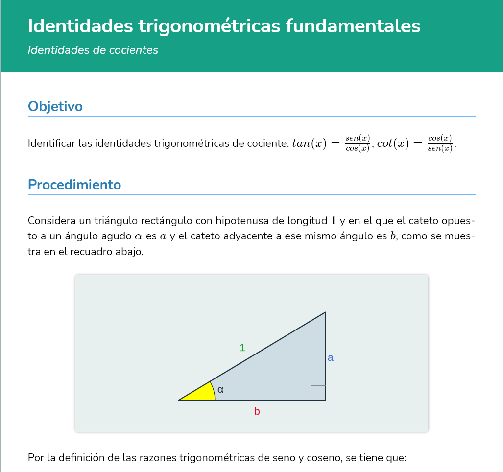 Logo Identidades trigonométricas fundamentales