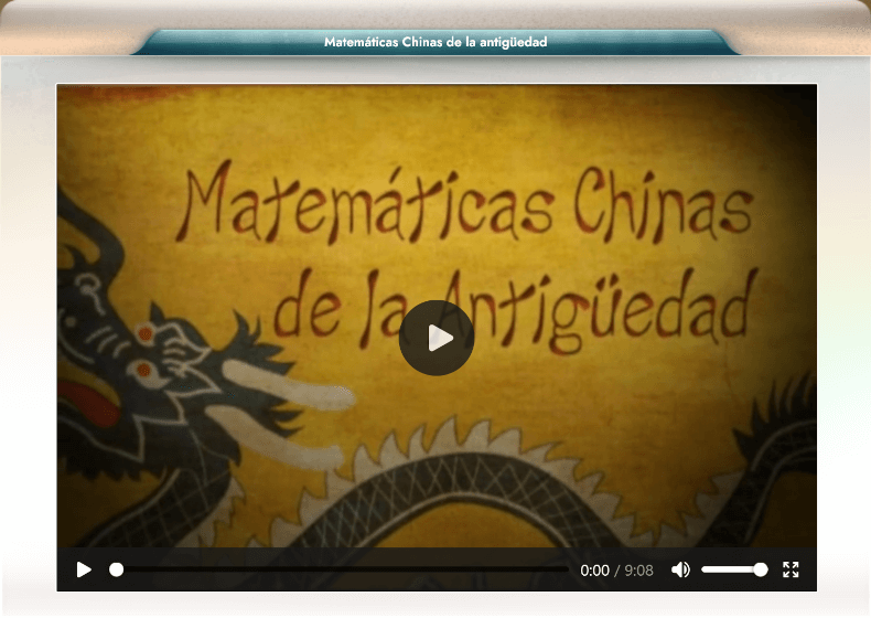 Logo Matemáticas Chinas de la antigüedad